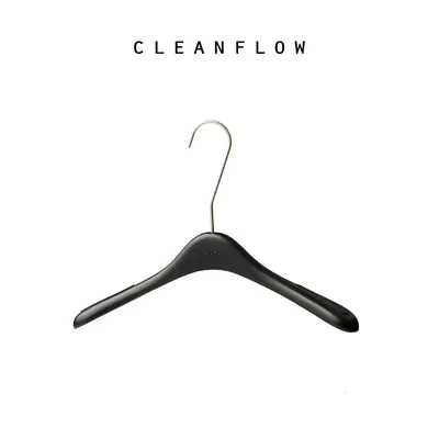 CLEANFLOW|上衣衣架榉木一级黑色哑光覆盖漆衣架
