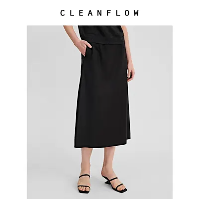CLEANFLOW精粹系列 | 130s超细精纺羊毛中长a字半身裙2026秋新款